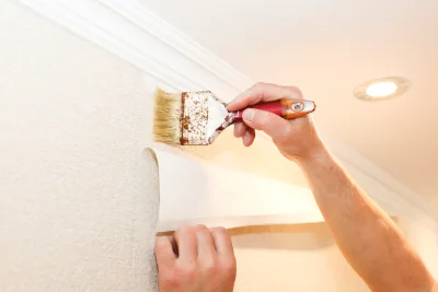 Pose de papier peint à Échiré — revêtements muraux et toiles de verre